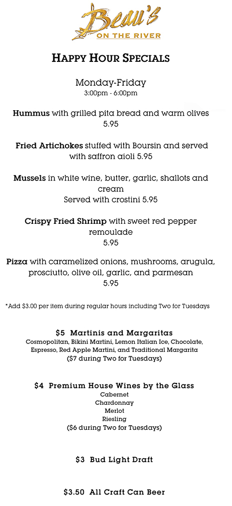 Happy Hour Menu