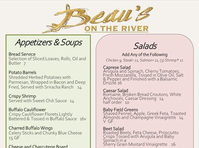 Dinner Menu